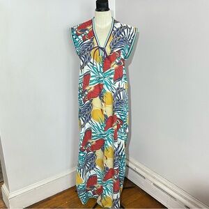 Vintage Dutchess Butterfly Tropical Kaftan